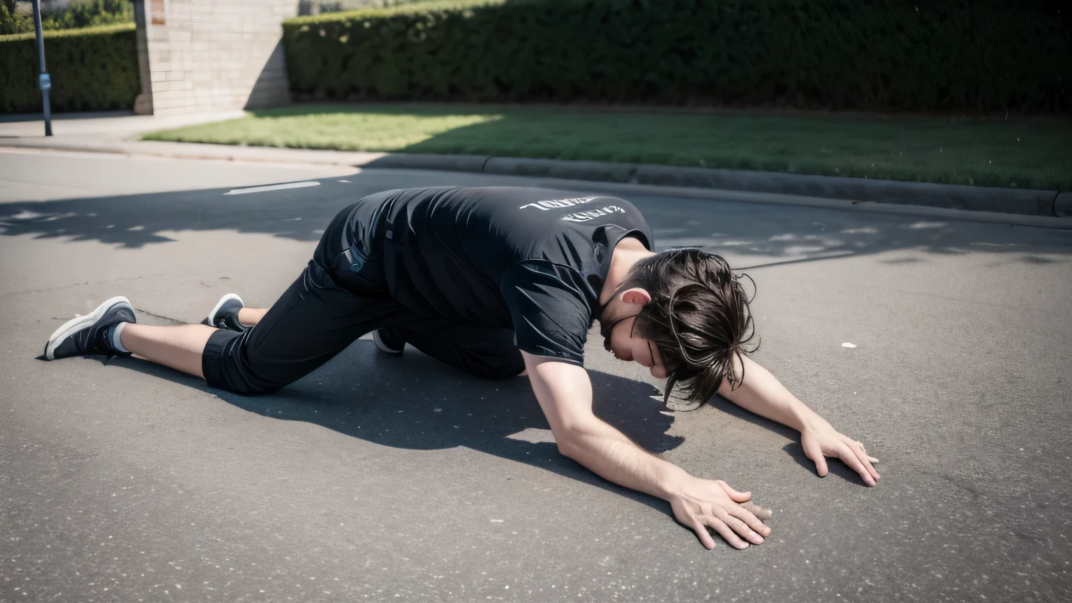 a Jew prostrate on the ground