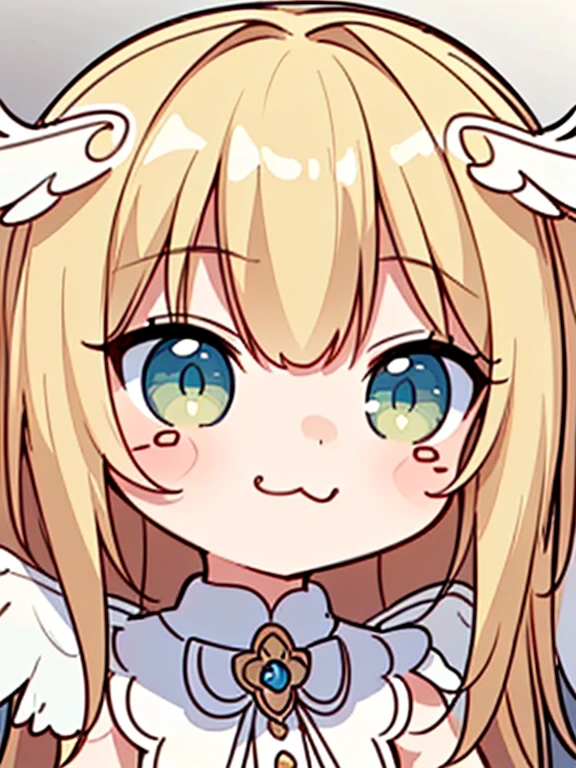 ((of the highest quality)),(ultra high resolution),(super detailed),(Detailed description),((best cg)),(best work of art),super precision art,Amazing drawing art,(Art with precise details.:1.5), (cute angel girl:1.5),(cute and adorable face:1.6),(Beautiful wings:1.6),(smug face:1.,8),full of confidence々:1.2,