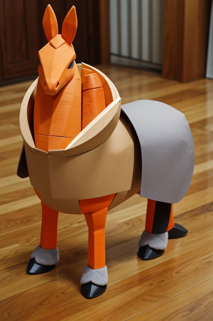 Create a new Pokémon that looks like a horse with -a carrot -a box