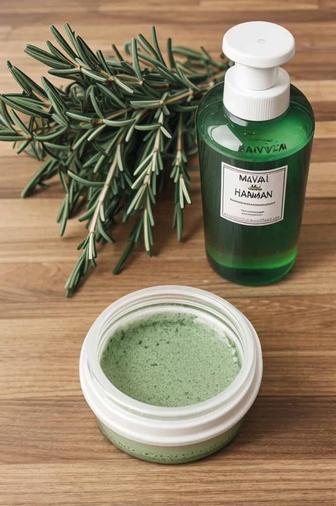 A container of rosemary shampoo from the Mival brand, company DivaRosemsry