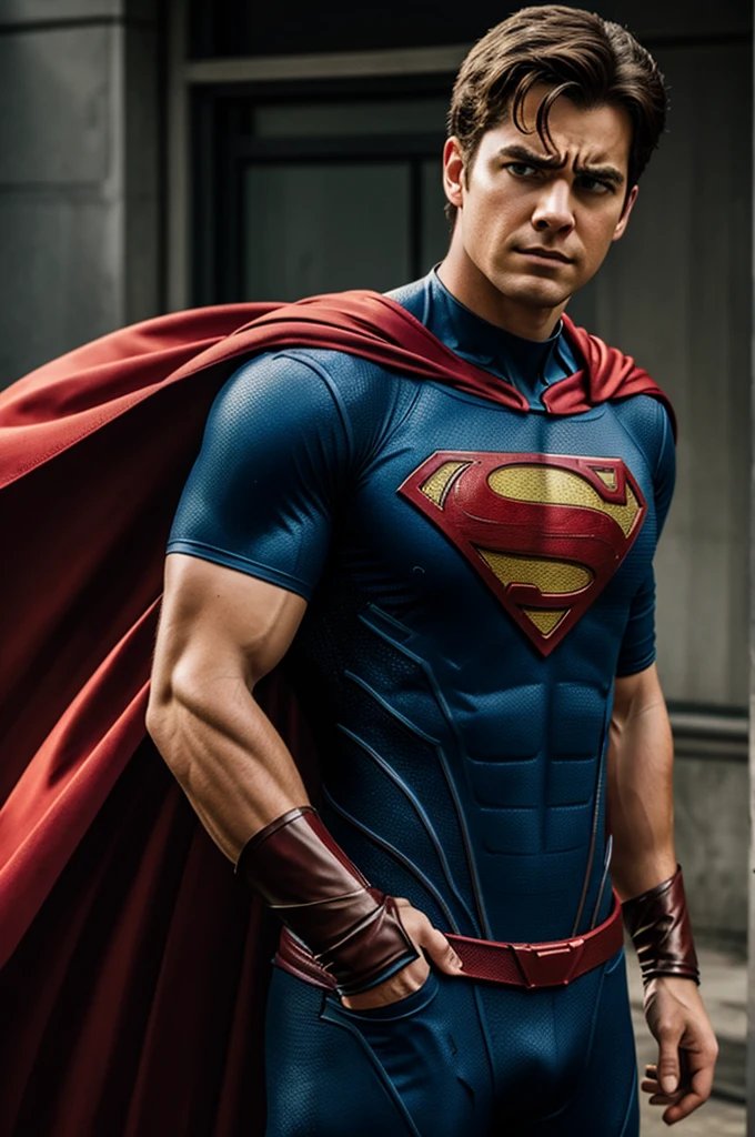 A defeated superhero boy