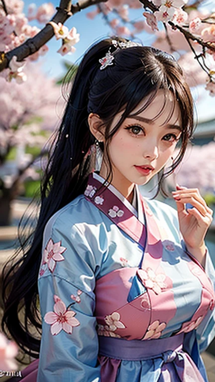 Seduce the viewer、Captivate your viewers、Taunt the viewer、Seductively Seduction、Climax orgasm during cherry blossom viewing、Dripping wet pussy、Dripping wet pussy、(best quality, 8K, masterpiece: 1.3), ((((((extremely giant breasts: 0.8))))), single ponytail, (beautiful face:1.3), Cherry blossoms are in full bloom, full of cherry blossoms, Floating cherry petals, Gorgeous, authentic Korean hanbok。Pussy-piercing orgasm、Nipples numb with intense caressing、Seduce the viewer、Captivate your viewers、Taunt the viewer、Seductively Seduction、Climax orgasm during cherry blossom viewing、Dripping wet pussy、Dripping wet pussy