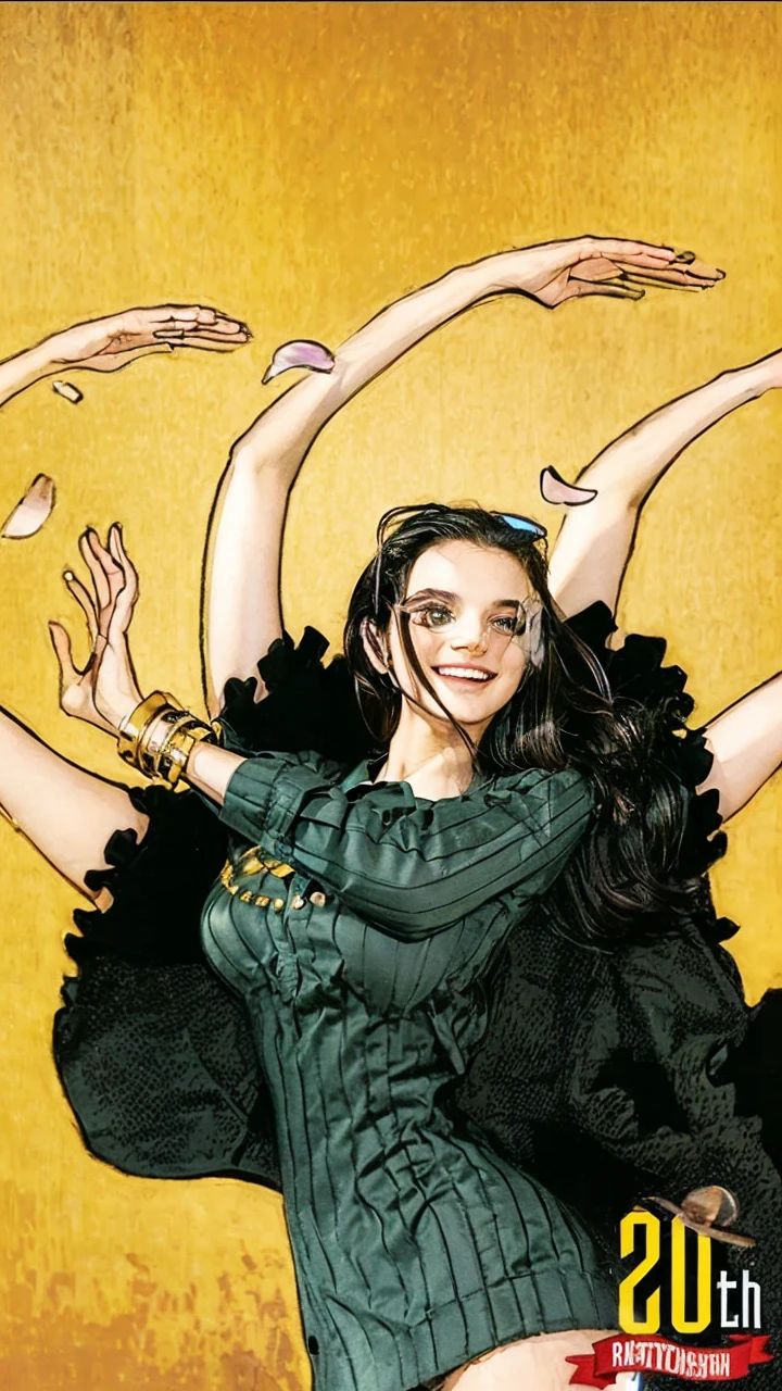 Best Quality, Masterpiece, (photorealistic:1.4), 1 girl, light smile, collared shirt, waist up, dramatic lighting, from below