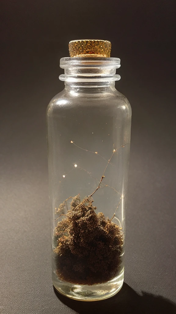 masterpiece、Highest quality、（A very delicate and beautiful starry sky scene trapped in a bottle）、World Masterpiece Theatre、High resolution equirectangular projection、Highest quality、Awareness-raising、material、canvas、oil、realism、Realistic