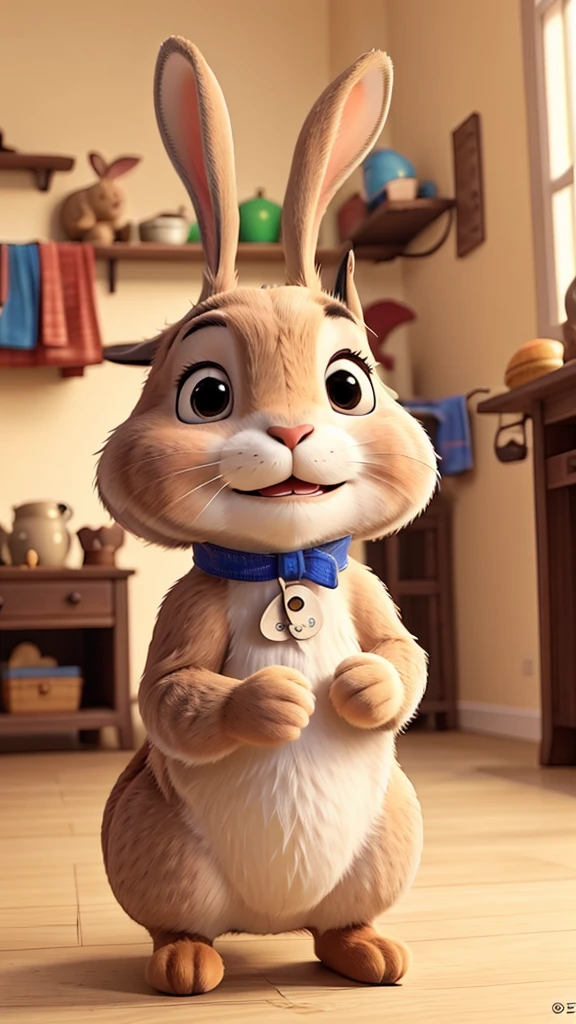 Video of a rabbit talking