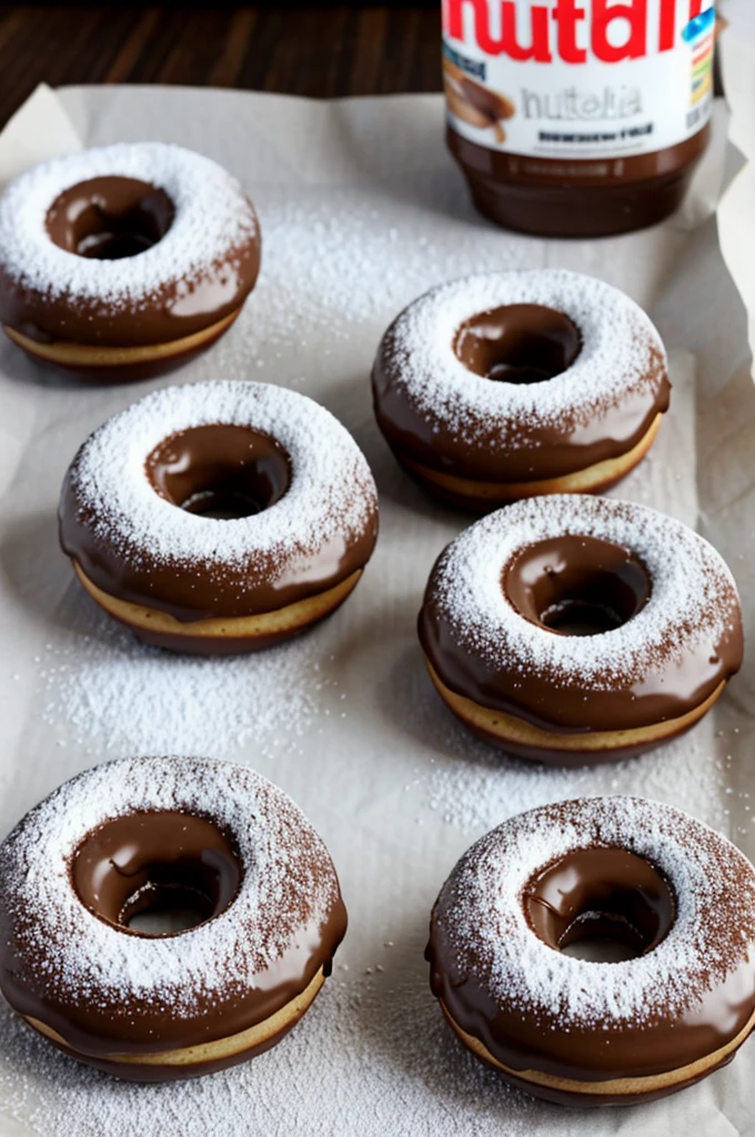 Nutella in mini donuts