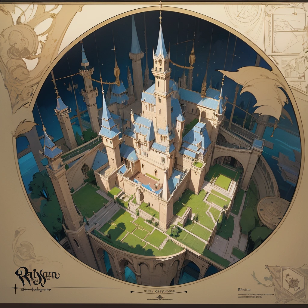 a dRawing of a castle with a lot of Rooms and a staiRcase, map of a dungeon in wateRdeep, dwaRven aRchitectuRe, veRy faR Royal steampunk castle, Randomly segmented Rooms, castelo de alta fantasia, masmorra de fantasia, Realistic intRicate concept aRt, d&d cenário de fantasia, hypeRdetailed concept aRt, elven aRchitectuRe, extRemely detailed d&d map, R / mapas de batalha