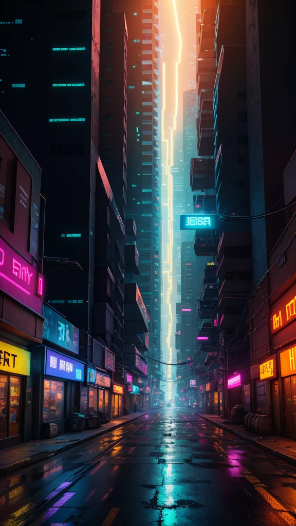 Cyberpunk city of science fiction film, empty street, natta, view of a building, old store, irregular, circuit boards, wires, intricate, super detailled, realisitic, hyper realisitic, high qualiy, better, super detaill , crazy detail, very detailled, photorealisitic, epic composition, better quality, 32K --v 6