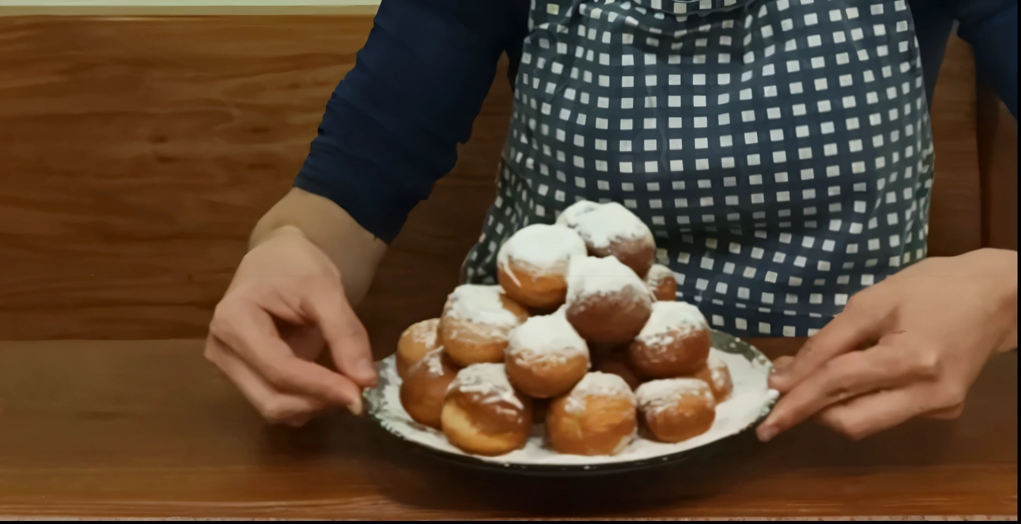 Make a presentable background for that plate of donuts