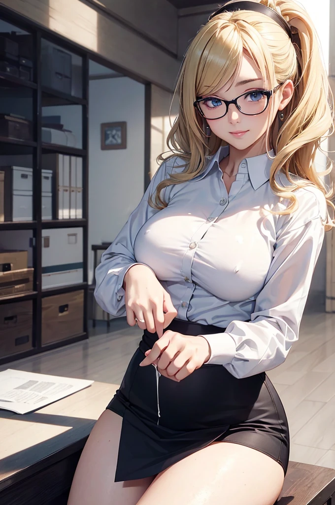 NSFW:1.5,masterpiece, 最high quality, high quality, High resolution, high quality texture, high quality shadows, High resolution, Beautiful details, Detailed CG, Detailed Texture, Realistic representation of face, Realistic, colorful, delicate, Cinematic Light, Side light, Lens flare, Ray Tracing, sharp concentrated, (1 Girl,concentrated:1.3), ( Intricate details, compensate, PureErosFaceV1:0.5), (細部まで美しいdelicateな顔, 緻密で美しいdelicateな瞳, Perfect Facial Proportions, Dense skin, Optimal ratio of four fingers to one thumb, Arms under chest, medium breasts, Wide Hips, Smooth upper abdomen, Tilt,middle hair ,wavy hair , Without hands, 30 years old,Blue Eyes,Glasses, Study,Office Lady, Navy uniform,Glasses,White shirt, Black tight skirt,Black Stockings,machine,adultery,house wife,curvy,supright straddle, bich, sweat,missionary,seductive gaze, the gaze of true love, lips of temptation, A look full of compassion ,a smile full of love, i love you, Acting lovey-dovey, air fortress hair, blonde hair