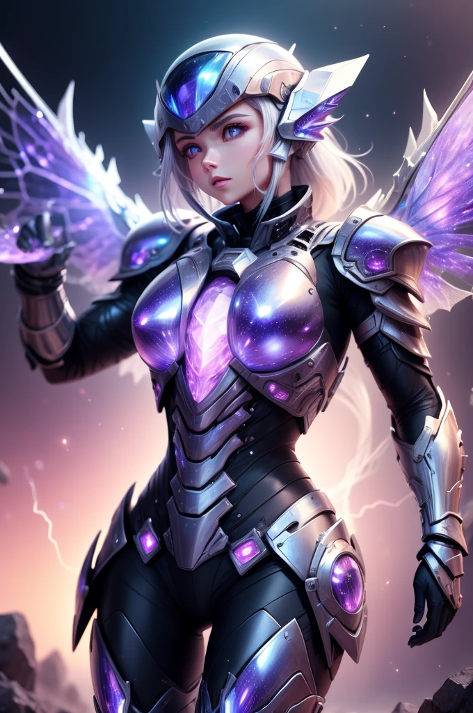 graphene armor with graphene wings capable of channeling lightning energy