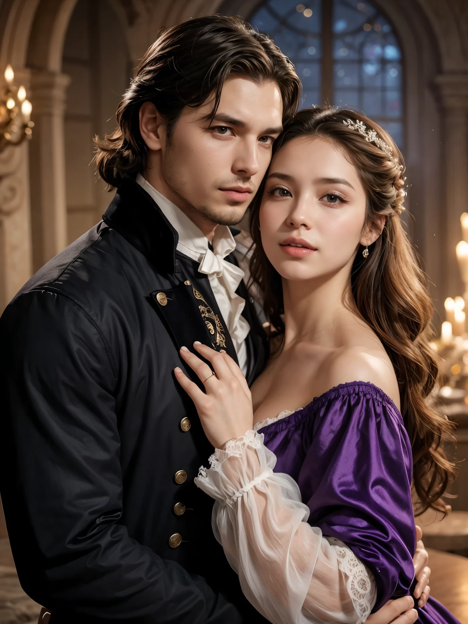 woman and man