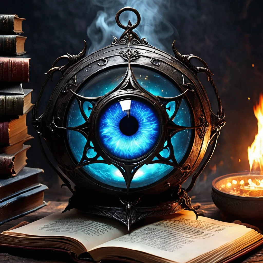 (best qualityer:1.2,ultra detali,realisitic:1.37),monstr,gigant ass,demonic presence,magie,levitating cookbook,Central eye, huge eye,grim,cauldron,fire,adventurers,caged,dungeon's&Dragons,threatening,grimdark,restrained,magieal aura,spooky ambiance,grim,mesmerized,Mystic,enchanted,spell,monstrous,black fantasy,dimly-lit,grappling,magie,unearthly,hovering,threatening presence,receita enchantedra,witchcraft,spells,conjured,terrifying magies,runic symbols,mythical,uncanny,releasing power imgaem in black and white