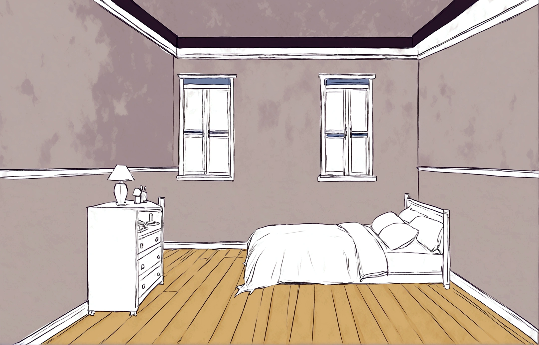 Make a nice room, cozy and masculine. It must have warm colors.