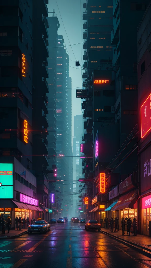 Cyberpunk city of science fiction film, a car on the street, natta, view of a building, old store, irregular, circuit boards, wires, intricate, super detailled, realisitic, hyper realisitic, high qualiy, better, super detaill , crazy detail, very detailled, photorealisitic, epic composition, better quality, 32K --v 6