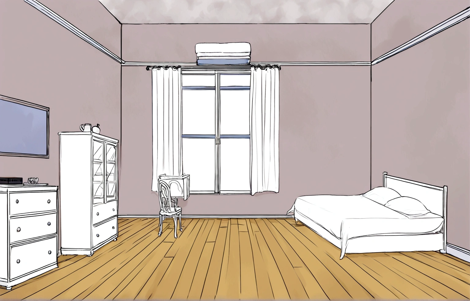 MAKE A ROOM THAT LOOKS COZY, PUT FURNITURE AND THINGS THAT MAKE IT LOOK LIKE A AGER'S ROOM.