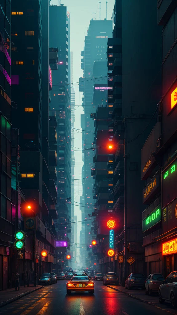Cyberpunk city of science fiction film, a car on the street, natta, view of a building, old store, irregular, circuit boards, wires, intricate, super detailled, realisitic, hyper realisitic, high qualiy, better, super detaill , crazy detail, very detailled, photorealisitic, epic composition, better quality, 32K --v 6