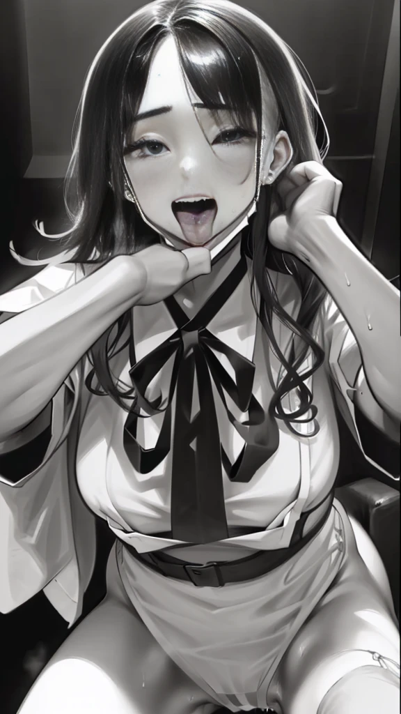 (sound、Can be viewed、masterpiece、high quality、High resolution、High-end rendering、Safe at Work、Safety Sensor),Super large 、Top View、Mature Girls、(Fallacy:1.5, Shift the mask、clothing、Mesugaki Smiles:1.5, )POV sex, Hyottoko fellatio、deep throat、
(Dim lighting:1.8,night:1.8, Dark Room:1.5, Someone knowledgeable、Detailed Background、Background Blur:1.3, Realistic depiction、Super beautiful image quality)、Full Color、(((Please open your mouth wide:1.5,Show inside of mouth、saliva、 Sweat,vapor, Mouth details)