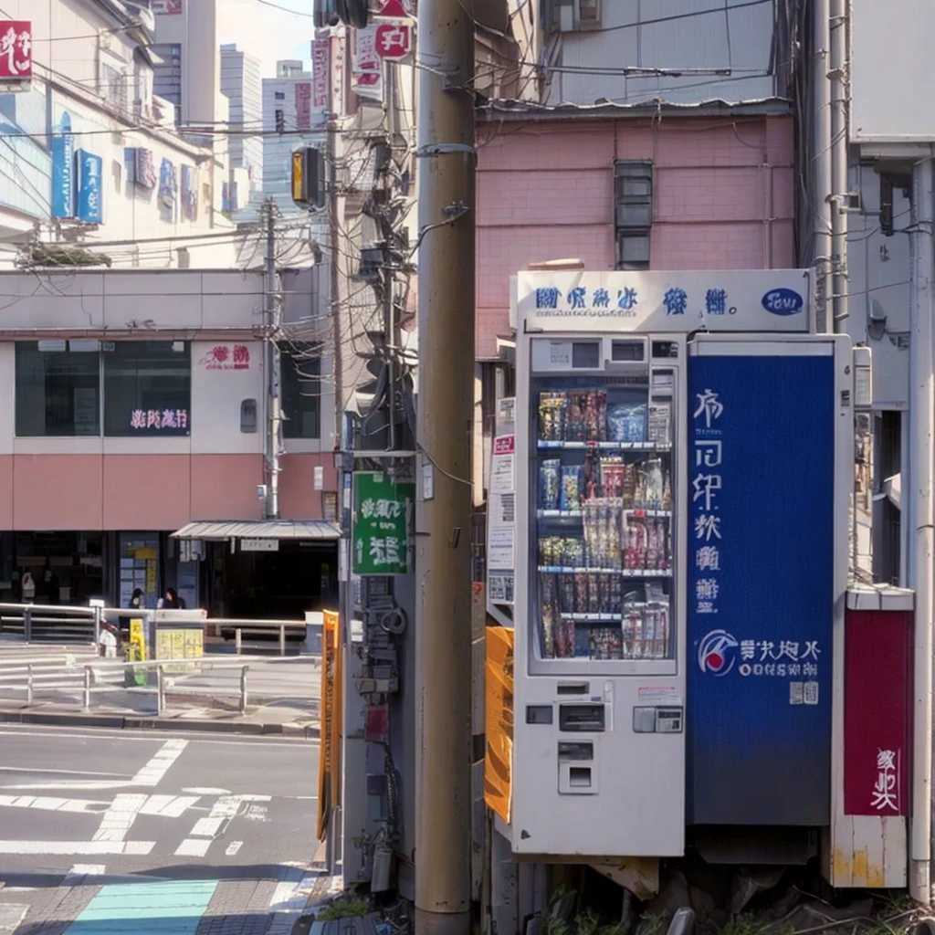 A naked woman doing a Y-balance in front of a police box in Akihabara、Pussy、tits、piece