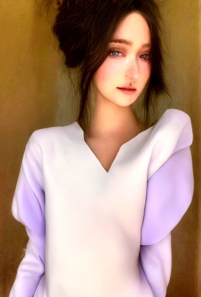 Femme portant un débardeur blanc et un collier, Fille sexy aux yeux vert, peau bronzée, Portrait , cheveux bruns et grands yeux, selfie ;une jeune femme, yeux de la chambre, Violette Myers, sans maquillage, Maquillage naturel, regardant directement la caméra, maquillage subtil, Impresionante photo de corps entier, yeux vert perçants, belle angle, pose attrayante, Mignonne , pose sexy, Image du corps entier, corps entier, séance photo sur tout le corps, déesse brune, Détail élevé, Pose satisfaite, pantalon en cuir, photo réaliste, origine nordique de lest