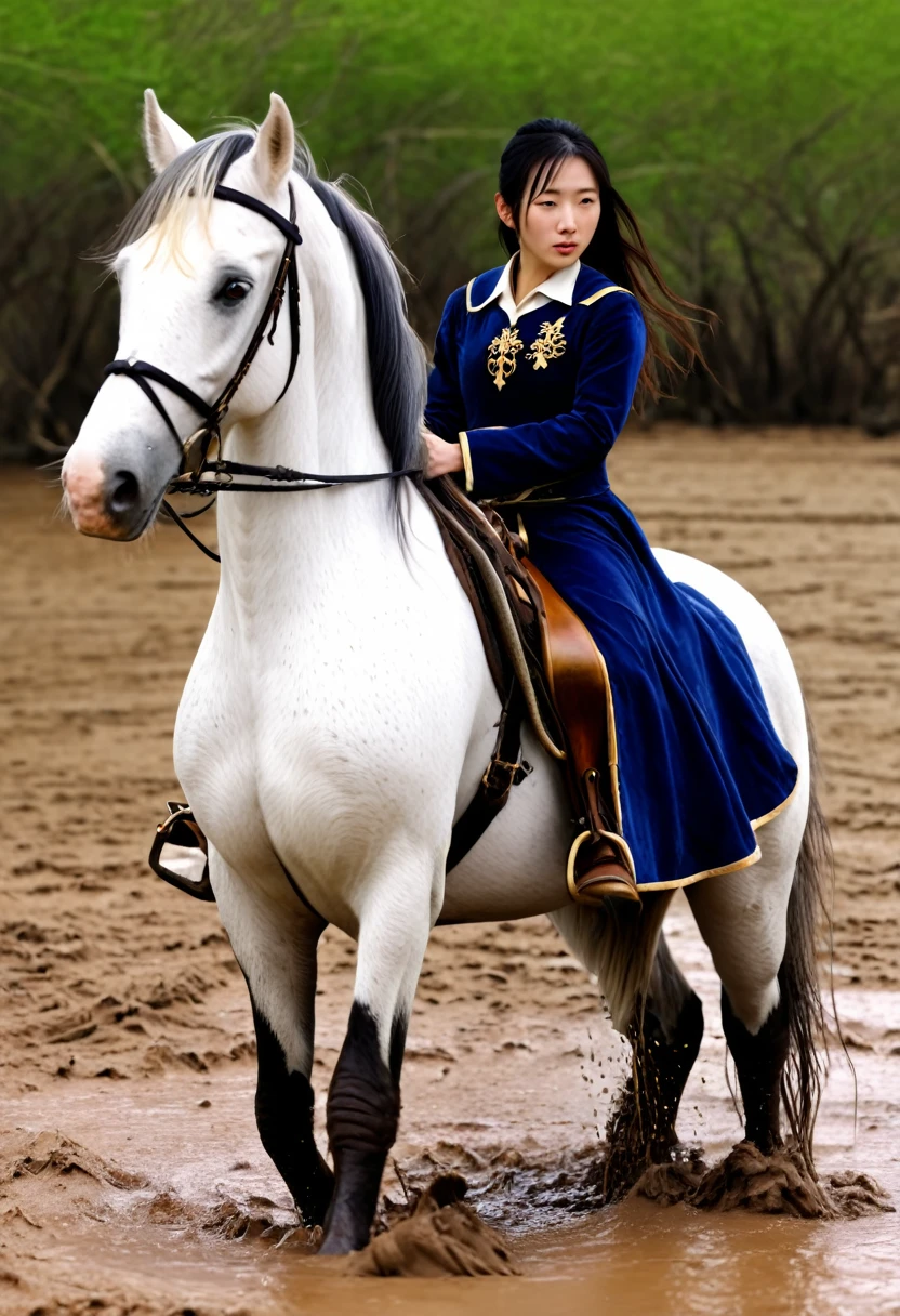 (((masterpiece))),(((Highest quality))),((Tabletop:1.4, Highest quality)), (Realな写真:1.4), 
((1 cute girl knight)),rodeo,
(超High resolution:1.2),, wonderful, Very detailed CG Unity 8k wallpaper, Very detailed, High resolution,draft horse ridden by japanese cute girl,tight,muddy desert ,
Cold Light, Beautiful detailed girl, Droopy eyes,Very detailedな目と顔, Beautiful and exquisite nose, Beautiful and exquisite, draft horse ridden by a girl can't move in swamp because horse and girl soak in the sticky muddy deep pitfall:10.0 , horse falls down ,looks pained ,Displeased face:4.0,Real,Anatomically correct