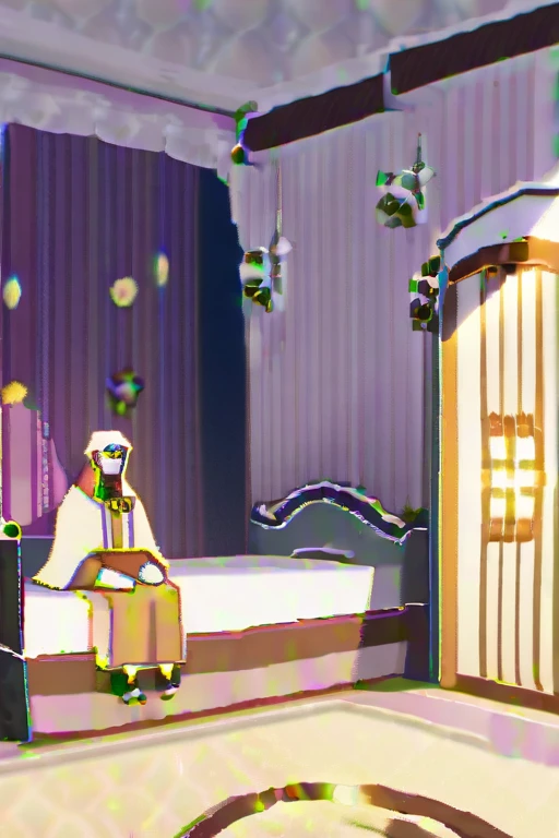 ((Лучшее качество)), ((шедевр)), (подробный), { \"prompt\": \"a tender bedroom scene featuring ru