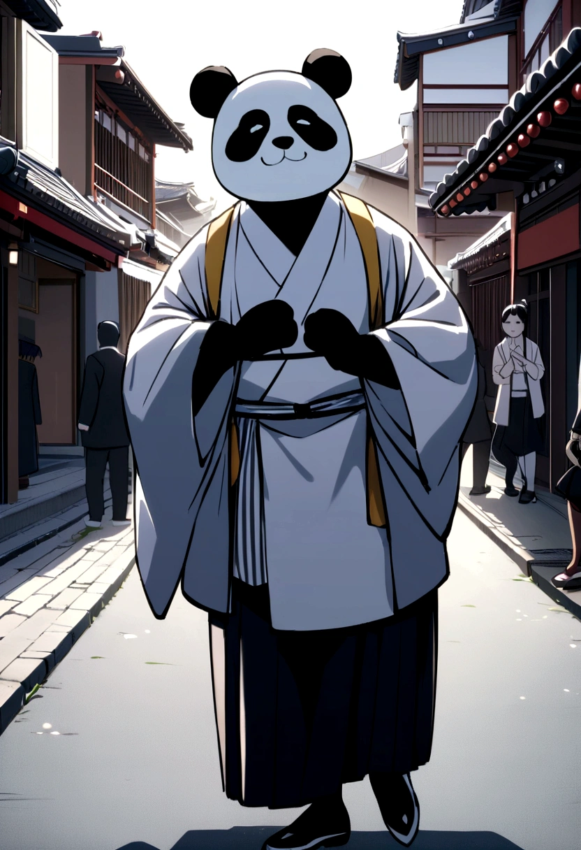 Japan Standing on two legs wearing a kimono Panda Real