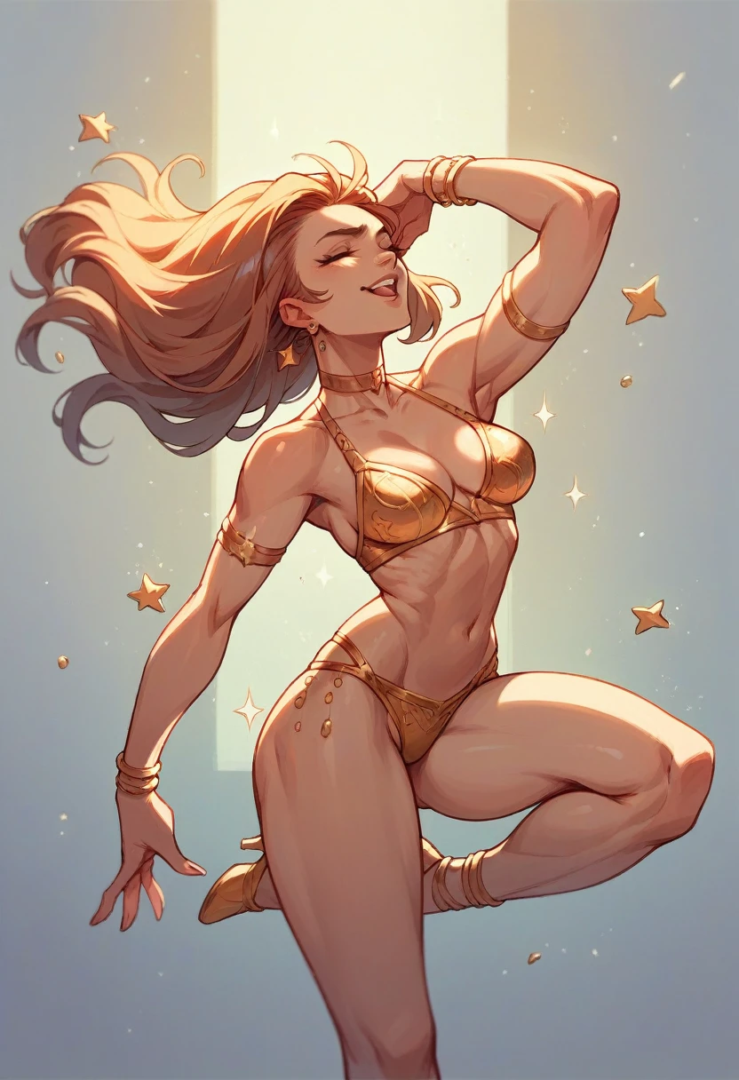 Dancing golden bull