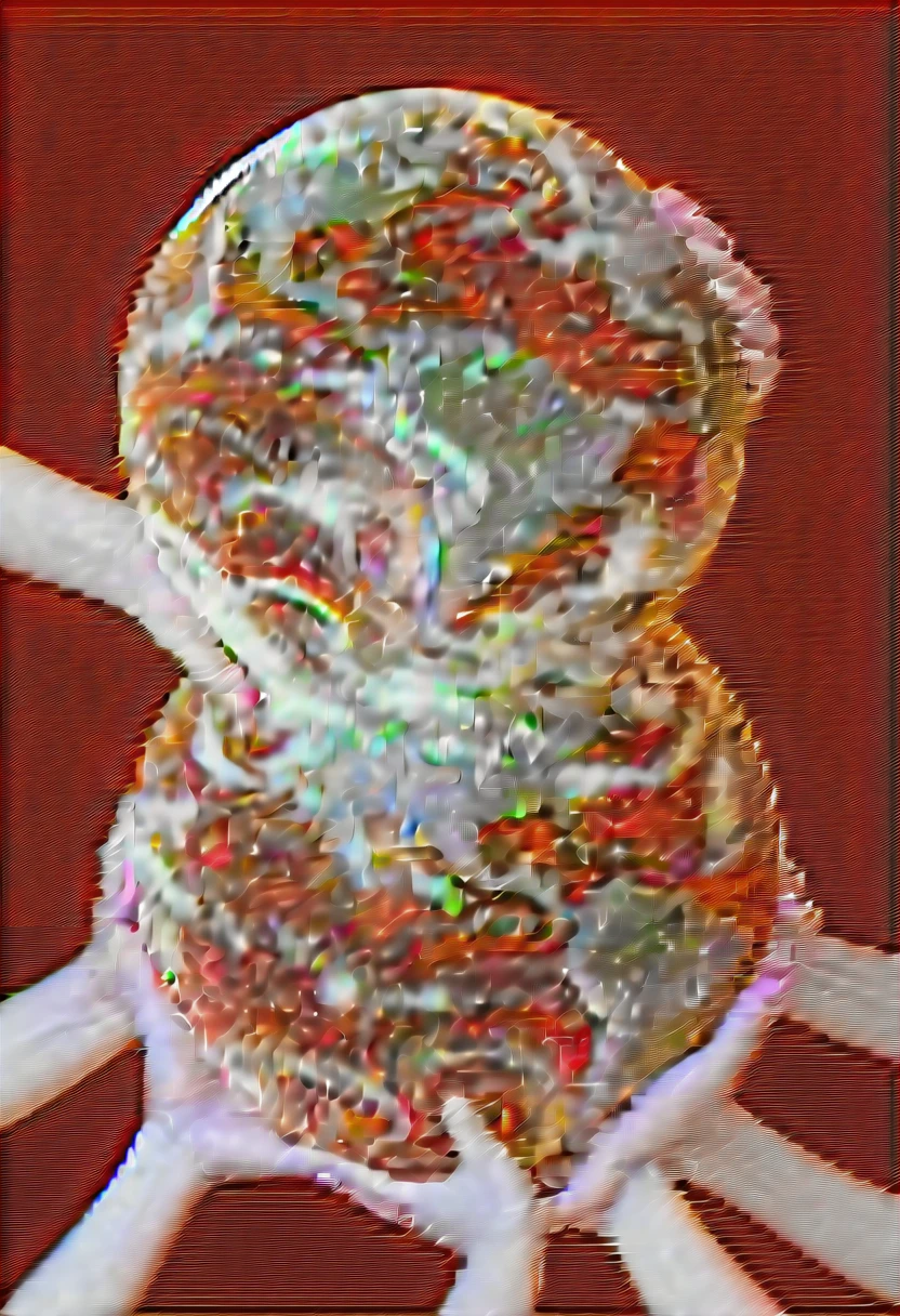 ((masterpiece)),((Highest quality)),8K,Detailed,Super detailed,Exquisite detail,One girl,Upper Body,Girl of the Abyss,pretty girl,Rainbow Hair,Cool Outfits,fashion,Goth Ghost,Open your mouth,(Long Tongue:2),Sticking out tongue,