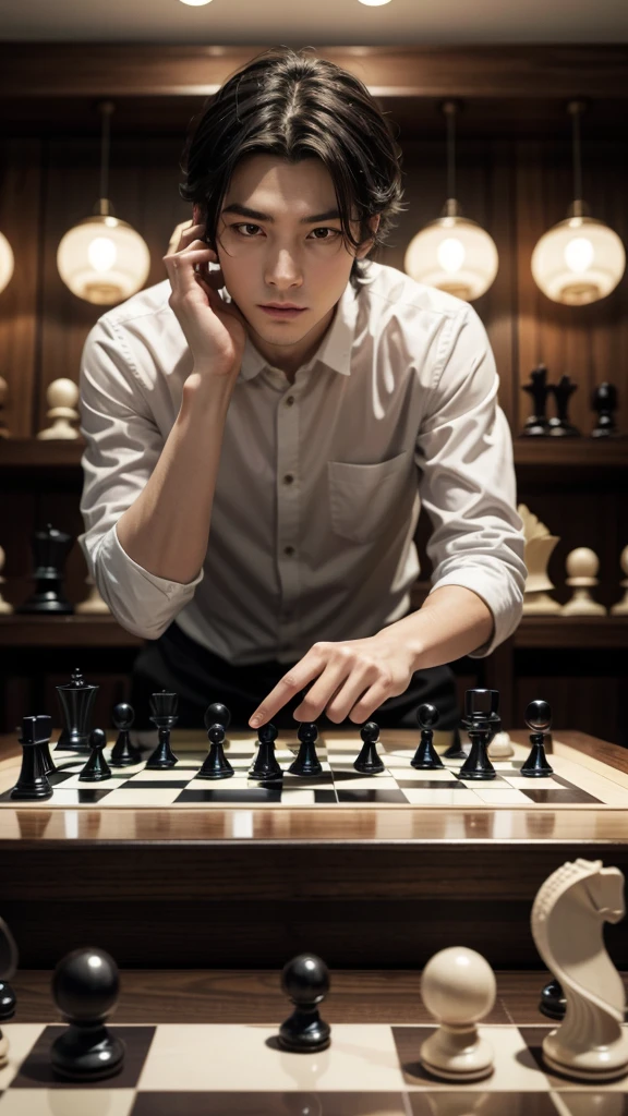 King piece on the chessboard taking checkmate