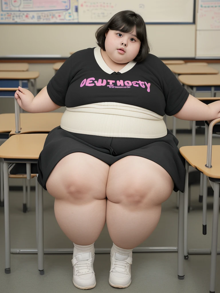 a fat 10 year old obese ,chubby overweight ,young fat girl in ,cute plump schoolkid,heavy set young girl,thick  student,extremely obese young female student,very fat and heavy young girl,stout short haired girl in school,chubbychild in classroom,cute pudgy young student, full body