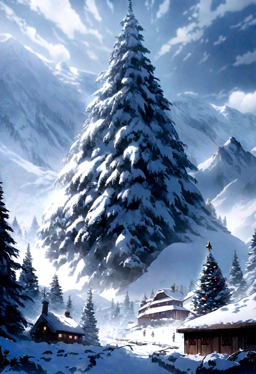 tmasterpiece，Best quality at best，high high quality，the Extremely Detailed CG Unity 8K Wallpapers，winter scene，Illustration style，santa，elk，sled，Oyuki，The entire scene is covered in snow。digital illustrations，complex，Uptrend，pastel colour，oil painted，award winning photography，depth of fields，hdr，blooms，color difference，Reality，The is very detailed，trends in art station，CGSociety trends，complex，high detal，dramatics
