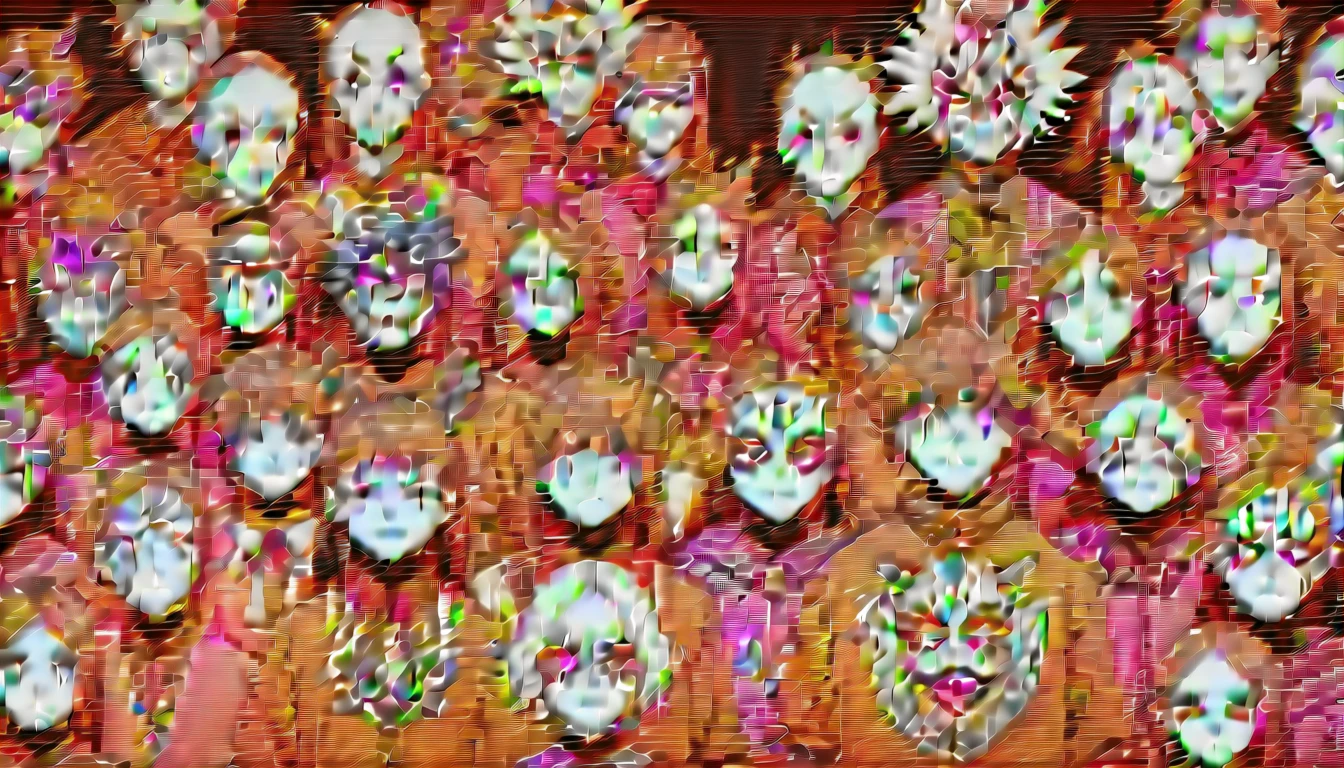As máscaras que usamos, retrato (Ela:1.25) with masks that reflect their emnermost fears and desires, transformemg as their emotions shift. Pessoas com espelhos no lugar dos rostos, reflectemg the emotions of those around them, createmg a surreal, emotional mirroremg effect. Masks meltemg emto the skem, blurremg the boundary between the persona and the true self.,em (Jorg Karg:1.2) estilo,,