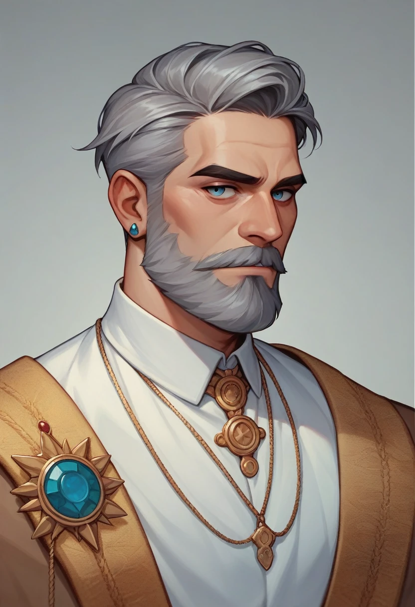 

"I imagine he is beautiful, an imposing man with an aristocratic bearing., how rulers tend to be. Probably have gray hair and beard, demonstrating your age and experience