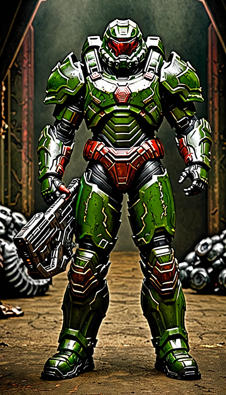 Doom, slayer, doom Slayer, armor, armored, muscle