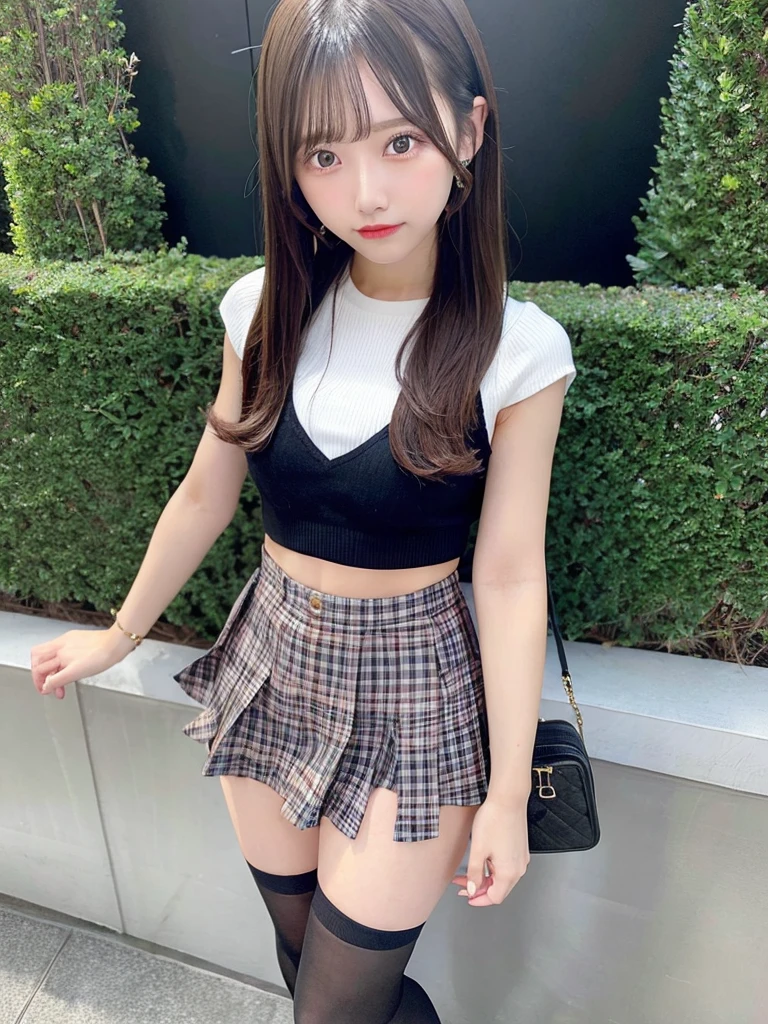 1 girl, mini skirt