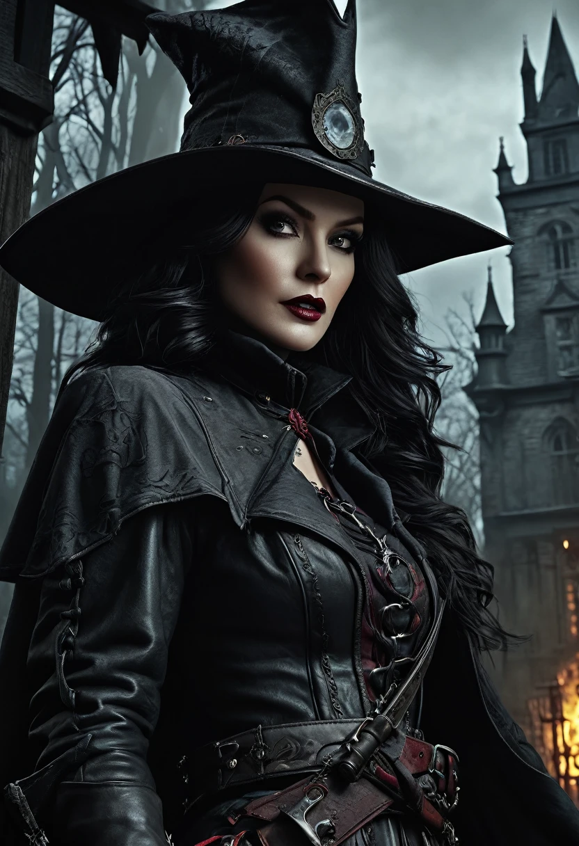 Van Helsing, Dark Fantasy, high detail, hyperrealistic, cinematic frame