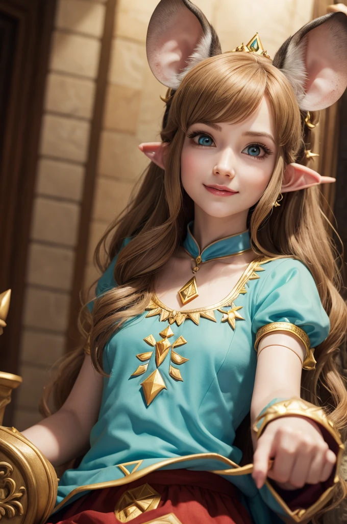 Primcess Zelda like a mouse