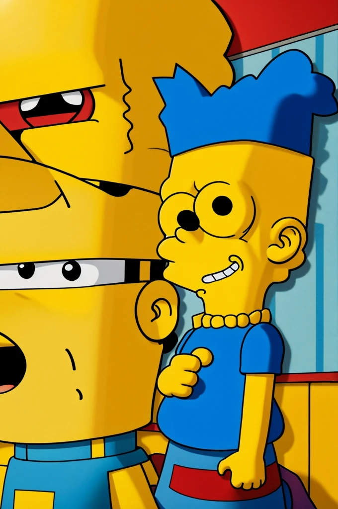 Un mínion con bart Simpson