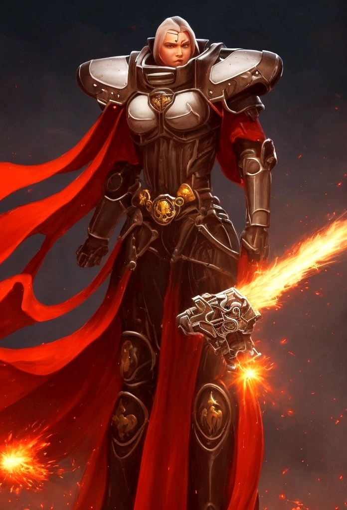 Gorgeous adepta sororitas
 from the movie Tron
