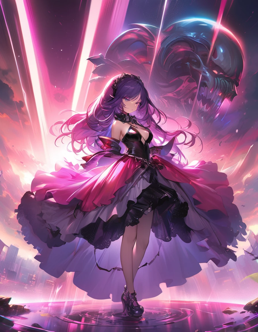 demon terror all local Hyper-realistic digital painting of the natural beauty of Iori nami + Alita anjo de combate sexy poder fenix yellow blue eye vestido curto preto e rosa sexy with piercing eyes, reflections in the big purple red eye pupils, highly detailed, dynamic and perfect composition, in grunge graffiti style using the airbrush techniques of Wadim Kashin, combining the gentle artistry of Jose Royo, Boris Vallejo, Julie Bell, Carne Griffiths and Brian Froud, precise , with centered symmetrical composition, surreal and fantastical setting, sharp focus, illustration, accent lighting, contrasting vivid paint colors, artstation trend