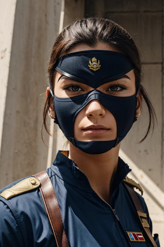 Captain-B a squad leader with advance weapon and masked 