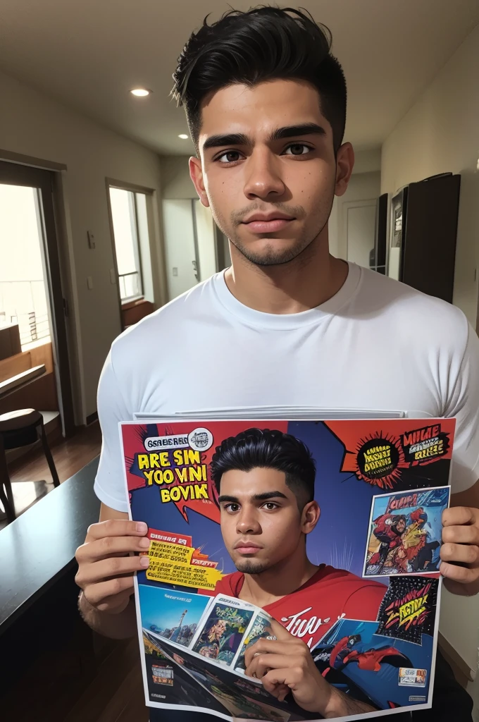Create a comic book about the life of Jeovan Alves 