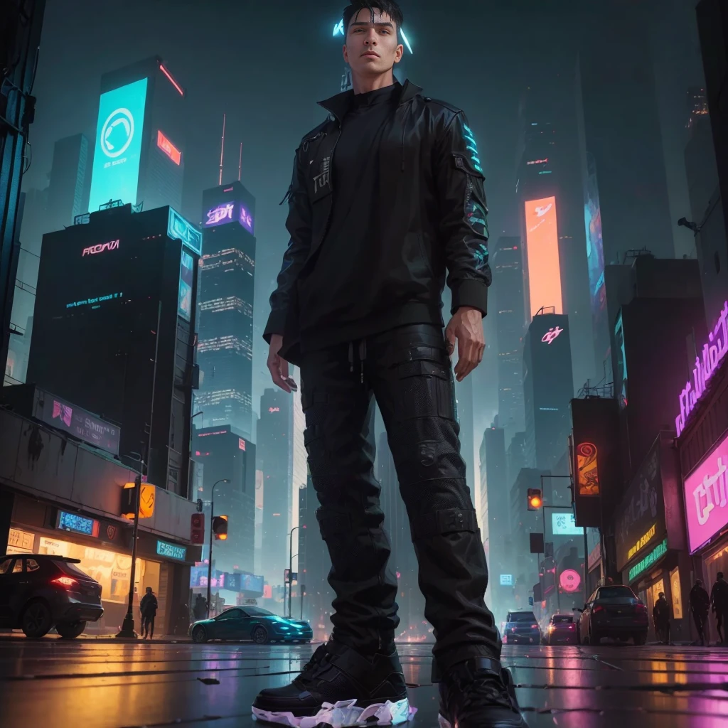 (Frontal focus),(in dark:1.6), Retrato de homem anime fofo kpop por David Hockney e Alphonse Mucha,Fantasyart, photographrealistic, dynamic lighting, art stations, poster for, volumetric lighting, extra detailed face, 4K, awardwinning, anime character style