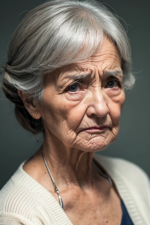 Frowning old lady