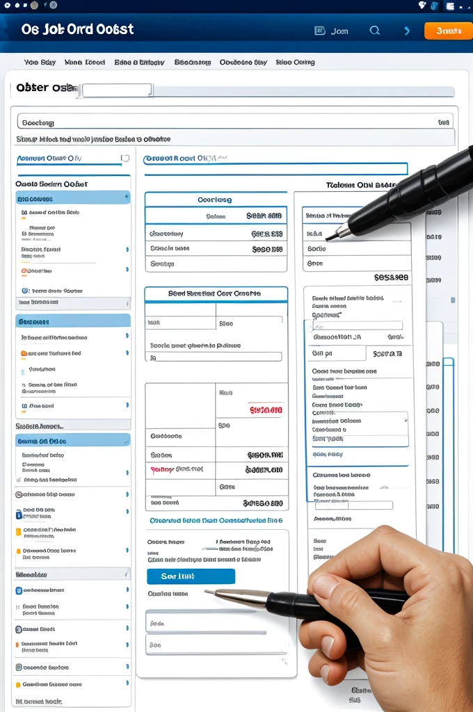 Create job order costing