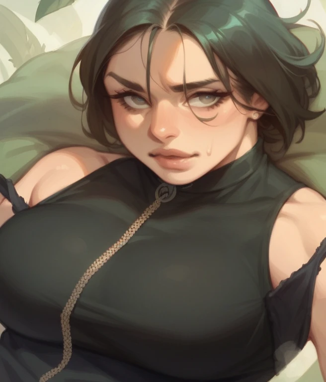 Voluptuous busty  with her 