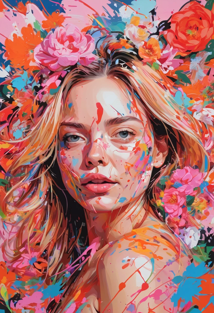 graffiti, Scribble, Petra Cortright Comics, Best Quality, Masterpiece, fox artwork, Representative work, Official Art, professional, Ultra intricately detailed, 8k, fox art, colorful background