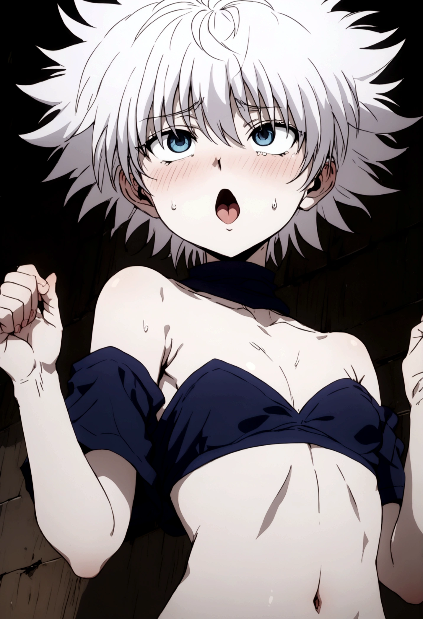 killua ahegao navel lamia body