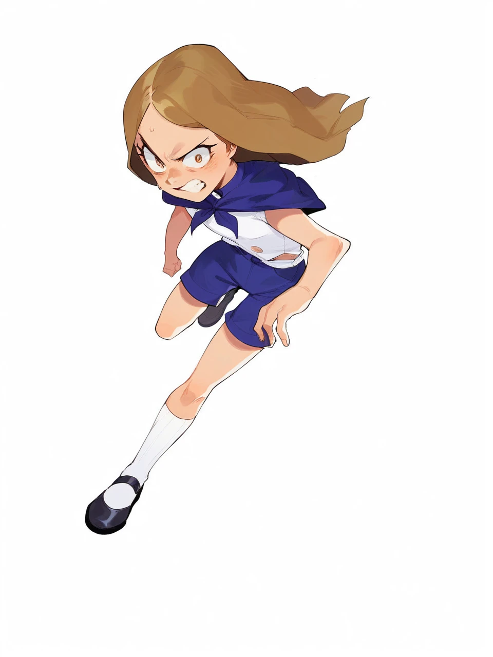 Witch girl in combat